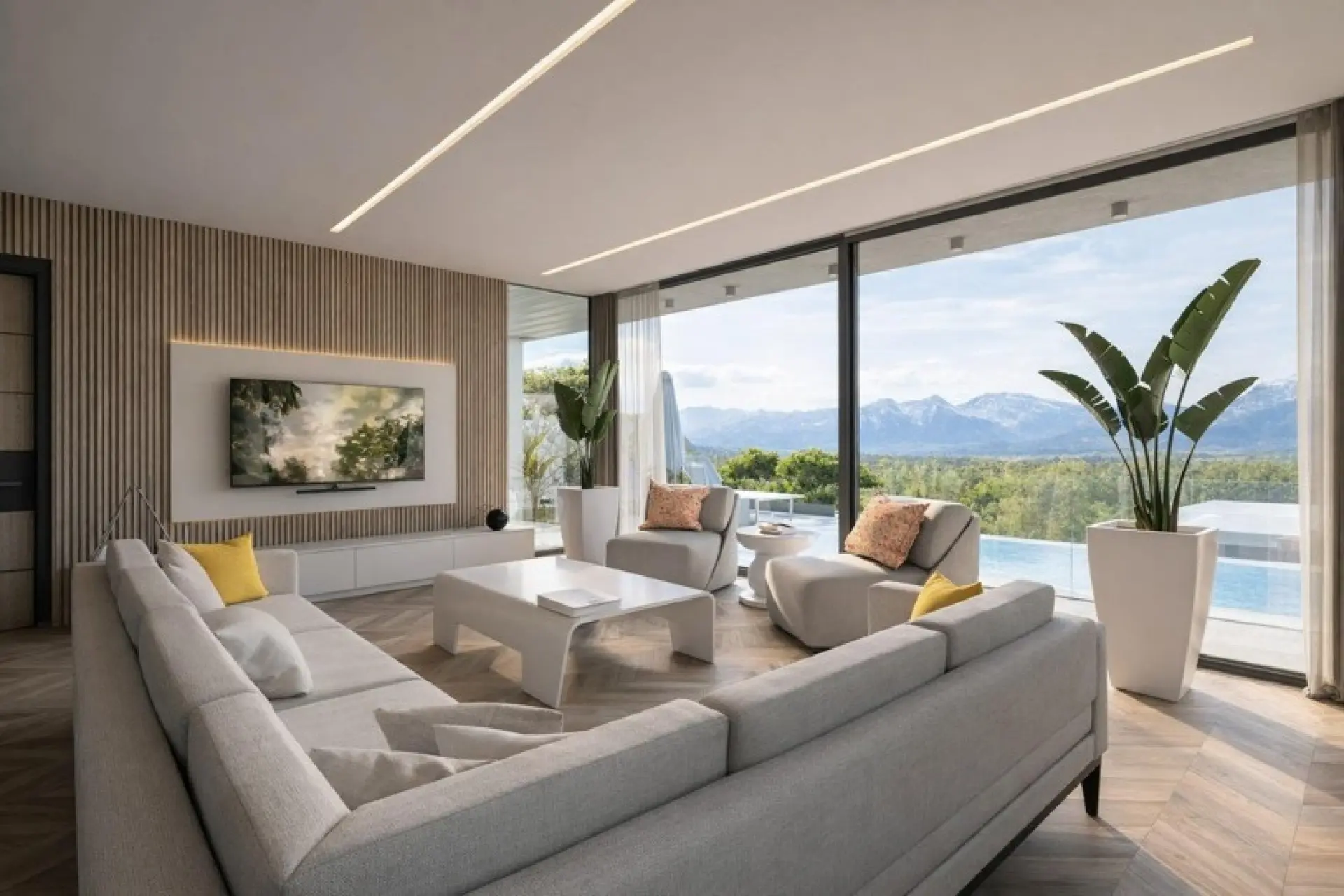 Spacious lounge